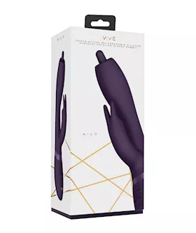 Shots Vive Nilo Pinpoint Rotating G-spot Rabbit - Purple