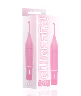 The 9's Clitterific! Pearl Point Clitoral Stimulator - Pink