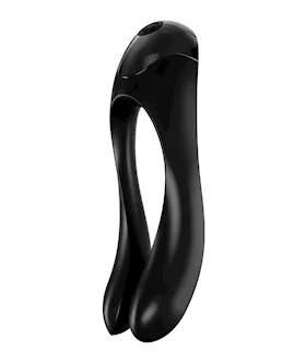 Satisfyer Candy Cane Finger Vibrator - Black