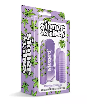 Stoner Vibes Bonga Bunga Stash Kit - Purple