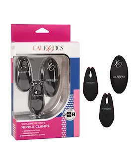 Silicone Nipple Clamps W/remote - Black