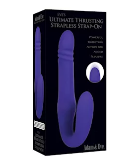 Adam & Eve Eve's Ultimate Thrusting Strapless Strap On - Purple