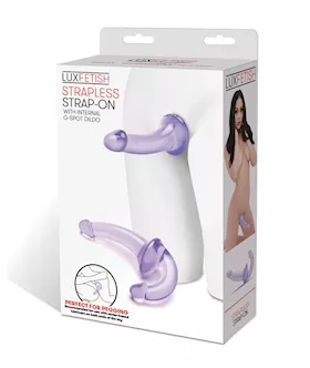 Lux Fetish Strapless Strap On - Purple