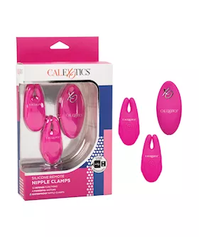 Silicone Nipple Clamps W/remote - Pink