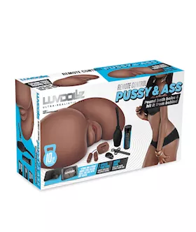 Luvdollz Remote Control Rechargeable Pussy & Ass W/douche - Mocha