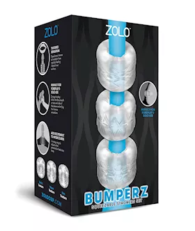 Zolo Bumperz Squeezable Stroker Set - Clear
