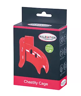 Malesation Chastity Cage - Red