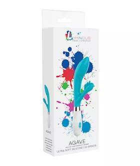 Shots Luminous Agave Silicone 10 Speed Rabbit - Turquoise