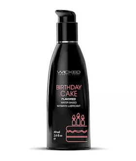 Wicked Sensual Care Water Based Lubricant - 2 Oz Birthday Cake