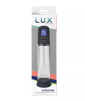 Lux Active Volume Rechargeable Penis Pump - Black