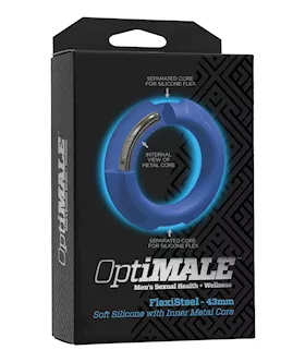 Optimale Flexisteel Cock Ring - 43mm Blue