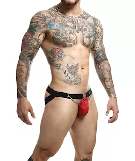 Dngeon Chain Jockstrap Red O/s