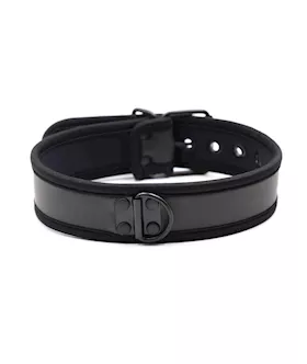 Plesur Neoprene Puppy Collar - Black