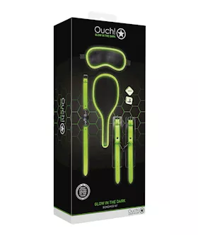 Shots Ouch Bondage Kit #1 - Glow In The Dark