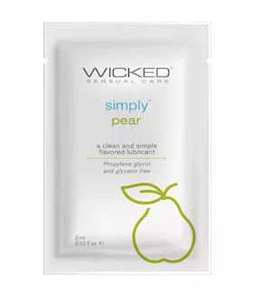Wicked Sensual Care Simply Water Based Lubricant - .1 Oz Pear