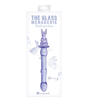 Glass Menagerie Rabbit Glass Dildo - Pink