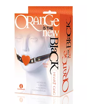 The 9's Orange Is The New Black Silicone Heart Gag