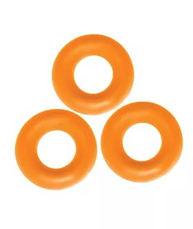 Oxballs Fat Willy 3 Pack Jumbo Cock Rings - Orange