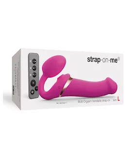 Strap On Me Multi Orgasm Bendable Strapless Strap On Large - Fuchsia