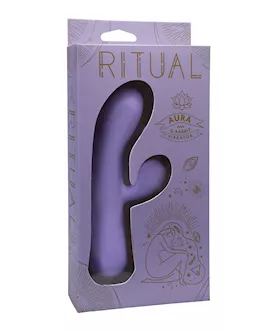 Ritual Aura Rechargeable Silicone Rabbit Vibe - Lilac