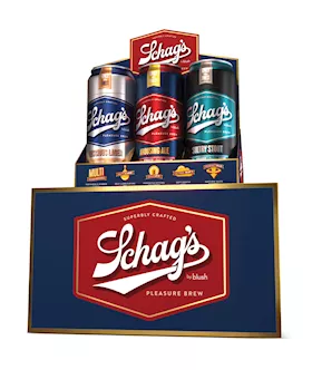 Blush Schag's Beer Can Stroker 12 Pack Merchandising Kit