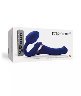 Strap On Me Multi Orgasm Bendable Strapless Strap On Small - Night Blue