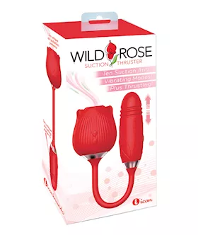 Wild Rose & Thruster Vibrator - Red