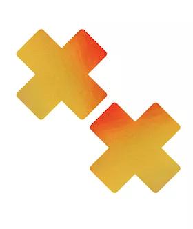 Neva Nude Chameleon Color Changing X Factor Pasties - Orange/yellow