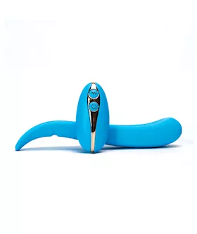 2chooselove The Luvslide Couples Vibrator W/remote - Blue
