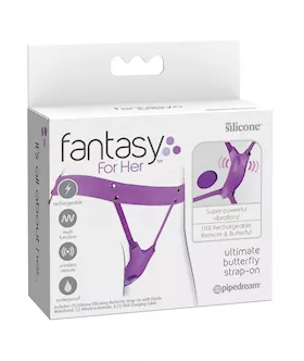 Fantasy For Her Ultimate Butterfly Strap On - Purple