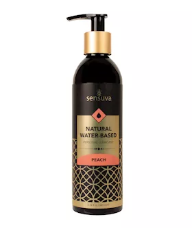 Sensuva Natural Water Based Personal Moisturizer - 8 Oz Peach