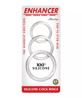 Enhancer Silicone Cockrings - Clear