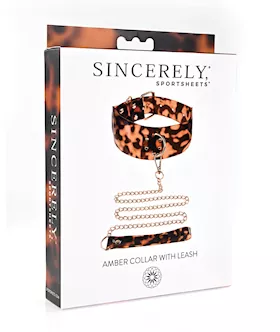 Sincerely Amber Collar & Leash