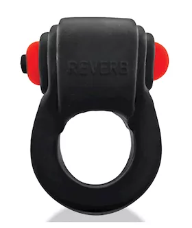 Hunkyjunk Revring Cock Ring W/vibe - Tar W/red Vibe