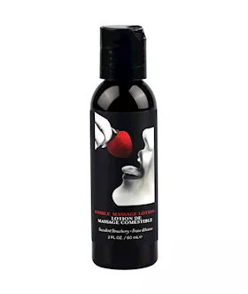 Earthly Body Hemp Seed by Night Edible Lotion  2 oz Strawberry