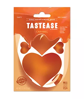 Pastease Tastease Edible Pasties & Pecker Wraps - Caramel O/s