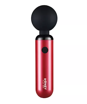 Pomi Wand Clit Tease Vibrating Wand - Deep Rose