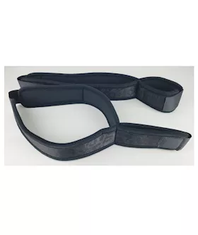 Spartacus Wrist To Thigh Cuffs - Neoprene Black