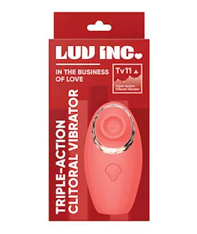 Luv Inc. Triple - Action Clitoral Vibrator - Coral