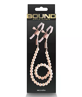 Bound Dc1 Nipple Clamps - Rose Gold
