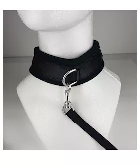 Spartacus Collar & Leash - Neoprene Black