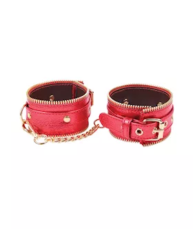 Nobu Fetish Handcuffs - Red/gold
