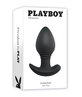 Playboy Pleasure Plug & Play Butt Plug - Navy