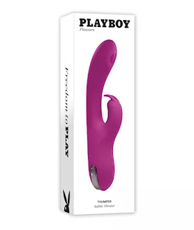 Playboy Pleasure Thumper Rabbit Vibrator - Wild Aster