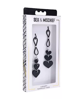 Sex & Mischief Heart Nipple Ties