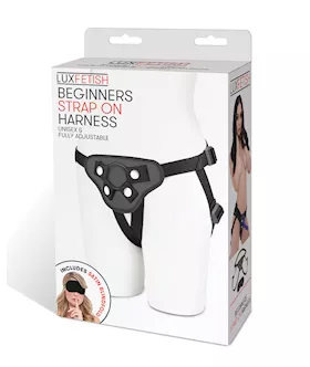 Lux Fetish Beginners Strap On Harness - Black