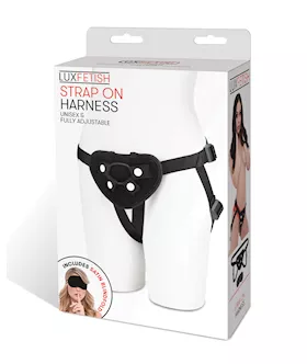 Lux Fetish Strap On Harness - Black