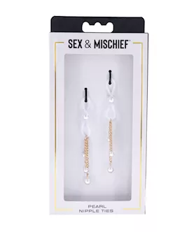 Sex & Mischief Pearl Nipple Ties