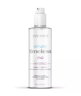 Wicked Sensual Care Simply Timeless Hybrid Water & Silicone Lubricant - 4 Oz