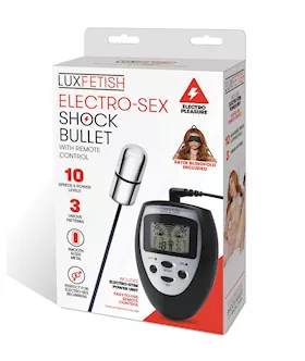 Lux Fetish Electro Sex Shock Bullet W/remote